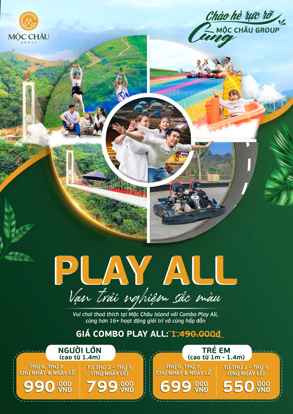 Chinh phục Mộc Châu Island với Combo Play All kết hợp hoàn hảo giữa các hoạt động mạo hiểm và trải nghiệm văn hóa đặc sắc